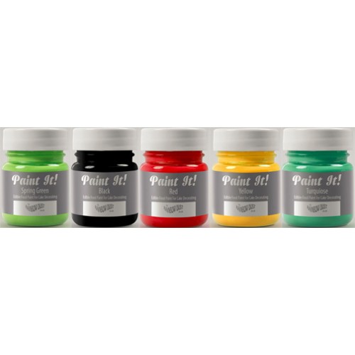PaintIt SET of 5(Black,Yellow,Spring Green,Red,Turquoise)